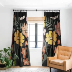 Miho TROPICAL Floral Night 84" X 50" Single Panel Blackout Window Curtain - Deny Designs 9 Miho TROPICAL Floral Night 84" X 50" Single Panel Blackout Window Curtain - Deny Designs -Home Improvement Store GUEST 1c9b1762 0427 42da 9e50 ef320a7a9a2b