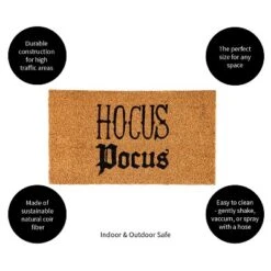 Evergreen 16 X 28 Halloween Greeting Coir Mat, Hocus Pocus For Indoor And Outdoor Decor 11 Evergreen 16 X 28 Halloween Greeting Coir Mat, Hocus Pocus For Indoor And Outdoor Decor -Home Improvement Store GUEST 1cddfd34 0eea 48f5 ac7b d517237c51ee