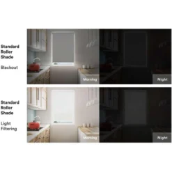 Linen Avenue Cordless Blackout Roller Shade, Beige And Taupe -Home Improvement Store GUEST 1d007aff 4b68 47ab b2d4 3e2b0a4da4d7