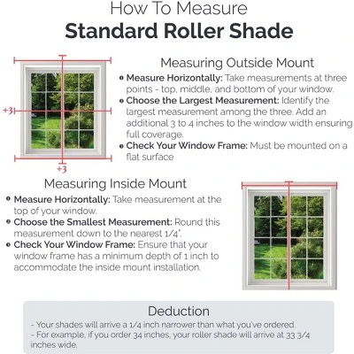 Linen Avenue Cordless 1% Solar Screen Standard Roller Shade, Black, Charcoal, And Gray 8 Linen Avenue Cordless 1% Solar Screen Standard Roller Shade, Black, Charcoal, And Gray - Image 6
