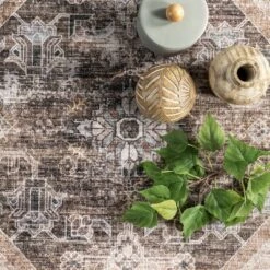 NuLOOM Devin Machine Washable Vintage Medallion Area Rug -Home Improvement Store GUEST 1ef413b8 973d 40cb 9da8 1140e32ae671