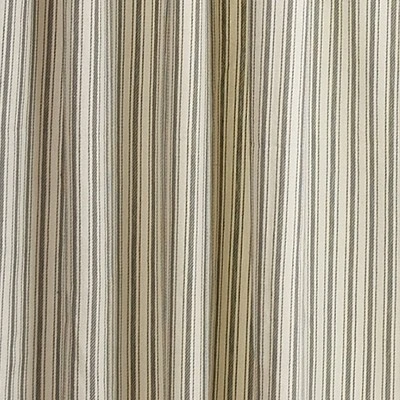 Park Designs Ticking With Ball Fringe Tiers 72" X 36" 4 Park Designs Ticking With Ball Fringe Tiers 72" X 36" - Image 2