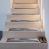 World Rug Gallery Distressed Abstract Non-Slip Stair Treads