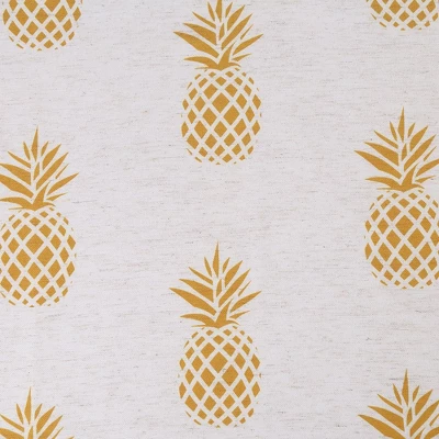 Trinity Pineapple Print Linen Blend Kitchen Tier Curtains For Bathroom Small Half Window Cafe 6 Trinity Pineapple Print Linen Blend Kitchen Tier Curtains For Bathroom Small Half Window Cafe - Image 4