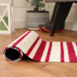 2'x3' ColorStar Timeless Stripe Door Mat Burgundy - Bungalow Flooring -Home Improvement Store GUEST 234ea6ca affd 47d5 8cfc 53e30a237c00