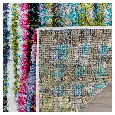 3'x5' Solid Loomed Accent Rug Black/Multi - Safavieh 4 3'x5' Solid Loomed Accent Rug Black/Multi - Safavieh - Image 2