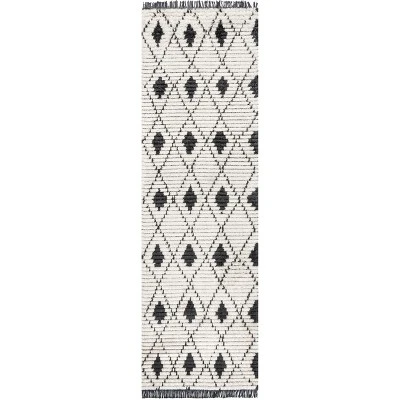 NuLOOM Joanna Diamond Trellis Soft Shag Fringe Area Rug 11 NuLOOM Joanna Diamond Trellis Soft Shag Fringe Area Rug - Image 9