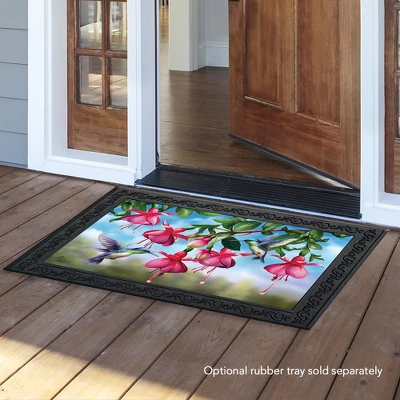 Briarwood Lane Flight Of The Hummingbirds Spring Doormat Floral Indoor Outdoor 30" X 18" 4 Briarwood Lane Flight Of The Hummingbirds Spring Doormat Floral Indoor Outdoor 30" X 18" - Image 2