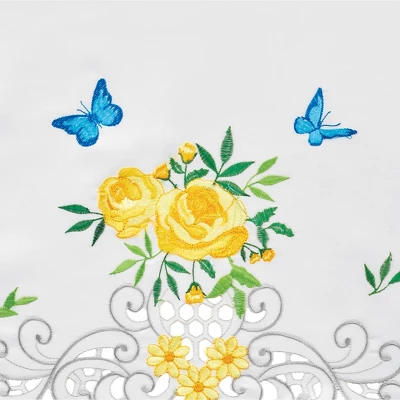 Collections Etc Floral Butterfly Curtains 5 Collections Etc Floral Butterfly Curtains - Image 3