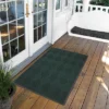 Dark Green Solid Doormat - (4'x6') - HomeTrax -Home Improvement Store GUEST 27255387 0497 432e 9902 8e825bdc493a