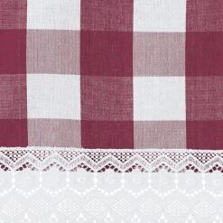 Collections Etc Buffalo Check Plaid Rod Pocket Top Window Valance -Home Improvement Store GUEST 27462215 8cf3 4287 8946 8abcde59d6cc