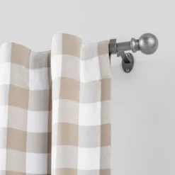 Farmhouse Ball Curtain Rod - Elrene Home Fashions