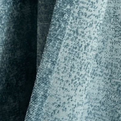 Lush Décor Aspen Luxury Velvet Chenille Window Curtain Panel Dusty Blue Single 52x84 6 Lush Décor Aspen Luxury Velvet Chenille Window Curtain Panel Dusty Blue Single 52x84 - Image 4