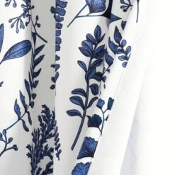 18"x52" Devonia Allover Light Filtering Valance White/Navy - Lush Décor -Home Improvement Store GUEST 29bf5cf1 6652 4be4 9576 acc9cf79408a