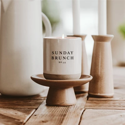 Sweet Water Decor Sunday Brunch 12oz Cream Stoneware Candle 3 Sweet Water Decor Sunday Brunch 12oz Cream Stoneware Candle