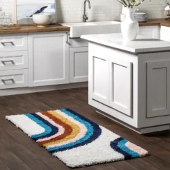 NuLOOM Ela Half Rainbow Shag Area Rug