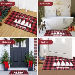 Trinity Plaid White Christmas Tree Non-Slip Decorative Doormat 10 Trinity Plaid White Christmas Tree Non-Slip Decorative Doormat -Home Improvement Store GUEST 2a4430b2 1159 4157 867f e16a184dce6a