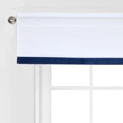 Bacati - MixNMatch Blue Band Window Valance -Home Improvement Store GUEST 2b129a49 3b51 4136 91d4 116fc96b23c9
