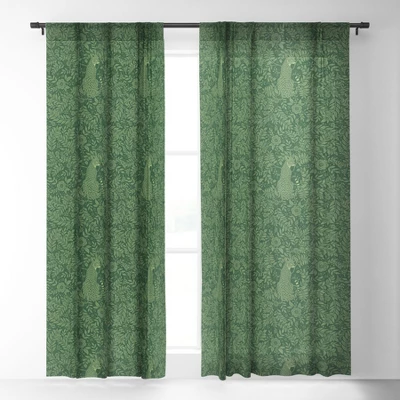 Avenie Cheetah Spring Collection IX Single Panel Sheer Window Curtain - Society6 3 Avenie Cheetah Spring Collection IX Single Panel Sheer Window Curtain - Society6