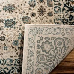 Beige/Blue Floral Loomed Area Rug 8'X10' - Safavieh -Home Improvement Store GUEST 2bdda1d7 de93 412a ab11 2ecdf0dee9f4