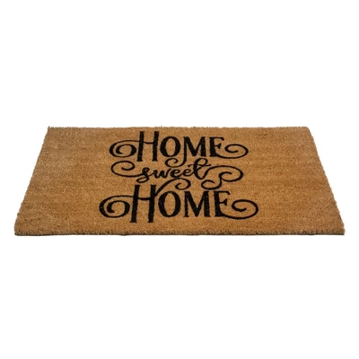 Northlight Natural Coir Rectangular "Home Sweet Home" Doormat 18" X 30" 4 Northlight Natural Coir Rectangular "Home Sweet Home" Doormat 18" X 30" - Image 2