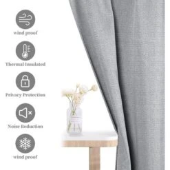 Trinity Room Darkening Thermal Insulated Linen Textured Curtains For Kitchen Cafe 9 Trinity Room Darkening Thermal Insulated Linen Textured Curtains For Kitchen Cafe -Home Improvement Store GUEST 308d490e 9932 4467 bfc9 721cfb1fb839