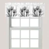 Laural Home Monochromatic Black Tulips Window Valance -Home Improvement Store GUEST 30d0aebe 6ea3 4965 880b 3c9115cf5adc
