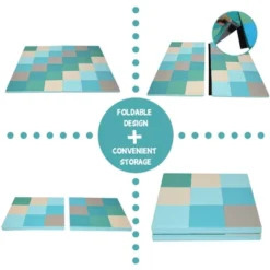 Costway 58'' Toddler Foam Play Mat Baby Folding Activity Floor Mat Home Daycare School -Home Improvement Store GUEST 33111ab0 1ba6 4954 a0fb e1f587693260