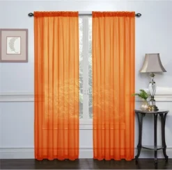 Kate Aurora 2 Piece Halloween Themed Rod Pocket Sheer Voile Window Curtain Panels -Home Improvement Store GUEST 34d9b285 5d11 43c9 ae07 fe97b8092c45