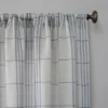 Castille Farmhouse Plaid Semi-Sheer Rod Pocket Curtain Panel - No. 918