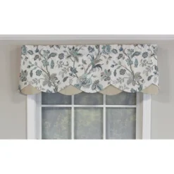 Gianna Petticoat 3in Rod Pocket Contrast Bottom Fabric Valance 50in X 15in By RLF Home -Home Improvement Store GUEST 36dfbd5e 733c 4f93 8109 c60d95228281