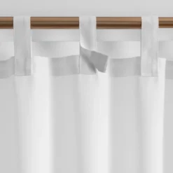 Rhodes Solid Tab-Top Window Curtain, Set Of 2 - Elrene Home Fashions