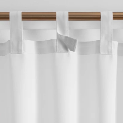 Rhodes Solid Tab-Top Window Curtain, Set Of 2 - Elrene Home Fashions 3 Rhodes Solid Tab-Top Window Curtain, Set Of 2 - Elrene Home Fashions