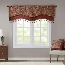 18"x50" Valerie Jacquard Window Valance -Home Improvement Store GUEST 37991b8a 479c 465e be48 cc0d5781ce72