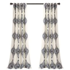 Set Of 2 84"x52" Keya Medallion Light Filtering Window Curtain Panels Cream - Lush Décor: Polyester Drapes, Rod Pocket -Home Improvement Store GUEST 37f38e20 2133 4e62 87c9 a03661377772