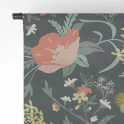 Heather Dutton Poppy Meadow Midnight Single Panel Sheer Window Curtain - Deny Designs -Home Improvement Store GUEST 37fdb969 31c0 4c9c aec4 b64e3bcf2a41