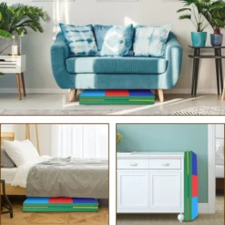 Costway 58'' Toddler Foam Play Mat Baby Folding Activity Floor Mat Home School Daycare -Home Improvement Store GUEST 3836e8f1 960f 4fbe 9ce1 8ce5a09c54a7