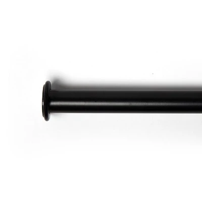 RoomDividersNow 36in - 56in - Ceiling Mount Hanging Heavy Duty Curtain Rod, Black (With Brackets) 4 RoomDividersNow 36in - 56in - Ceiling Mount Hanging Heavy Duty Curtain Rod, Black (With Brackets) - Image 2