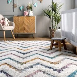 2'8"x8' Rumi High-Low Chevron Tassel Area Rug Beige Runner - NuLOOM -Home Improvement Store GUEST 3b727a5c 1092 46ed ba4f 6a153762b17e