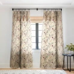 Avenie Cottage Garden IV Single Panel Sheer Window Curtain - Society6 -Home Improvement Store GUEST 3cdb833d d9f4 47b7 b9b1 7e3170f02bf9
