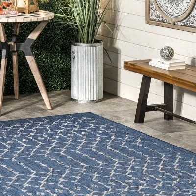 NuLOOM Grayson Moroccan Trellis Indoor And Outdoor Area Rug 10 NuLOOM Grayson Moroccan Trellis Indoor And Outdoor Area Rug - Image 8