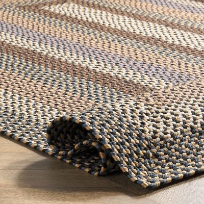 NuLOOM Gwyneth Braided Borders Indoor And Outdoor Patio Area Rug 5 NuLOOM Gwyneth Braided Borders Indoor And Outdoor Patio Area Rug - Image 3