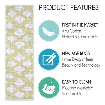 SussexHome Floral Design Cotton Anti-Slip Stair Treads, 9” X 28“ 5 SussexHome Floral Design Cotton Anti-Slip Stair Treads, 9” X 28“ - Image 3