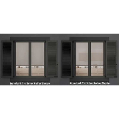 Linen Avenue Cordless 1% Solar Screen Standard Roller Shade, Black, Charcoal, And Gray 4 Linen Avenue Cordless 1% Solar Screen Standard Roller Shade, Black, Charcoal, And Gray - Image 2