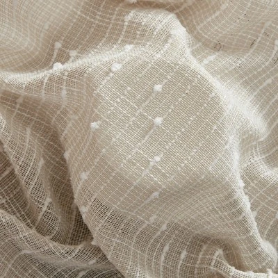 HLC.ME Emily Faux Linen Semi Sheer Light Filtering Grommet Lightweight Window Curtains Drapery Panels, Set Of 2 8 HLC.ME Emily Faux Linen Semi Sheer Light Filtering Grommet Lightweight Window Curtains Drapery Panels, Set Of 2 - Image 6