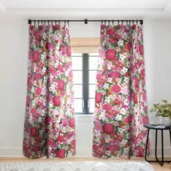 Alison Janssen Never Too Many Flowers Single Panel Sheer Window Curtain - Society6 -Home Improvement Store GUEST 41a9e429 e111 45fe a564 2d625cbe8978