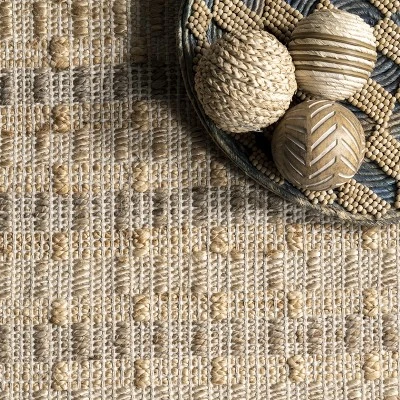 NuLOOM Delaney Hand Woven Striped Jute Area Rug 7 NuLOOM Delaney Hand Woven Striped Jute Area Rug - Image 5