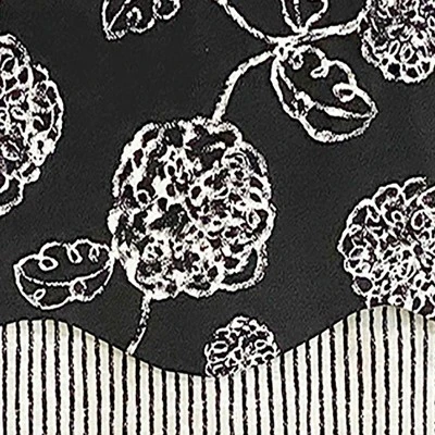 Pouf Floral Glory 3in Rod Pocket Layered Window Valance 50in X 16in By RLF Home 4 Pouf Floral Glory 3in Rod Pocket Layered Window Valance 50in X 16in By RLF Home - Image 2