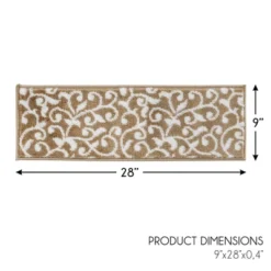 Sussexhome Leaves Collection Non-Slip Carpet Stair Treads, 9" X 28" -Home Improvement Store GUEST 43720a63 db14 41ca 81c5 a3c4beaed99b