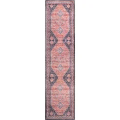 Dalyan Geometric Medallions Washable Area Rug - JONATHAN Y